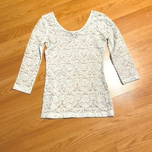 Small White Floral shirt